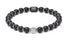 18kt white gold, black ceramic and diamond Sfera bracelet